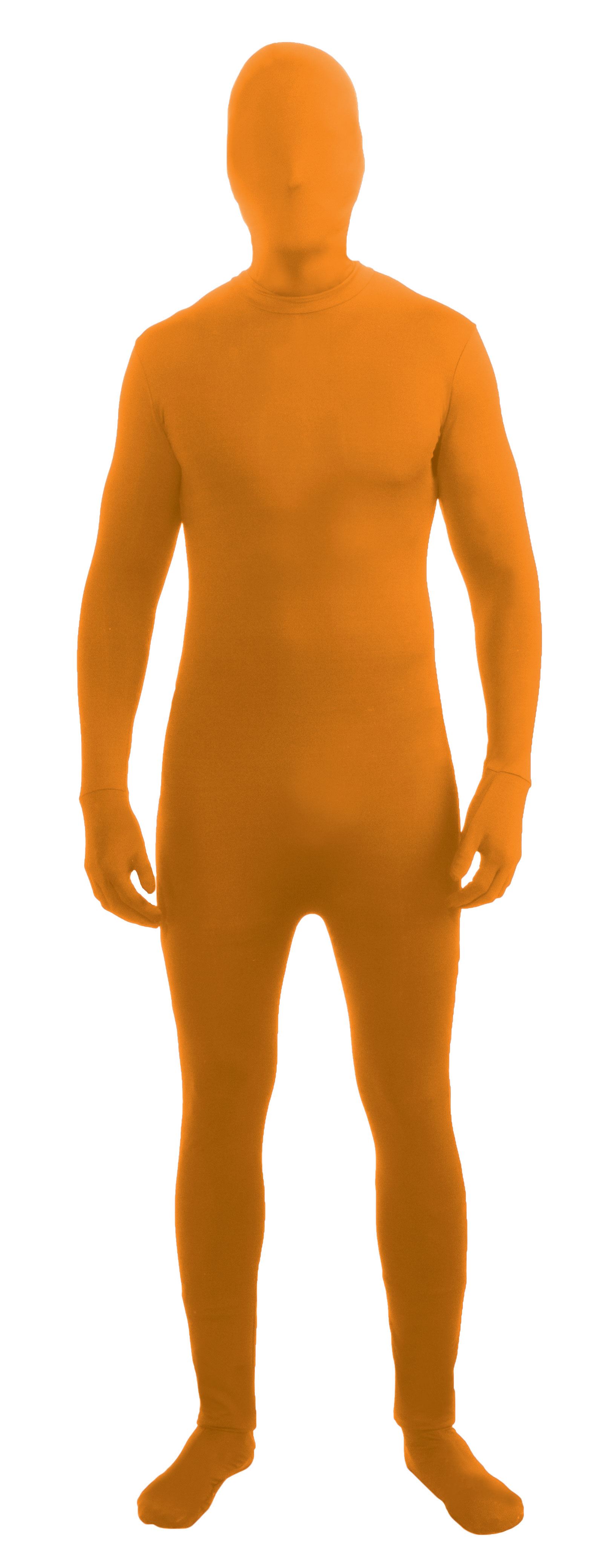 orange body suit