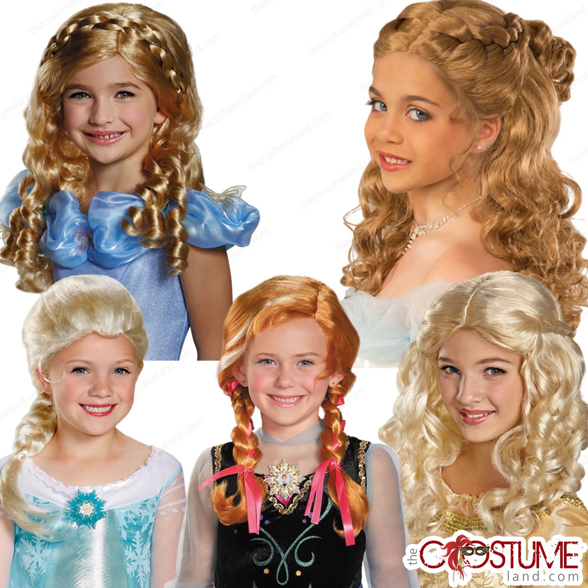 kids cinderella wig