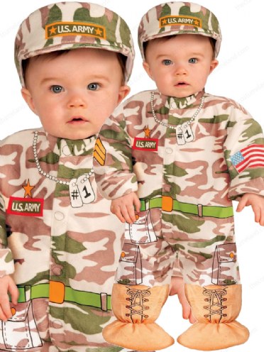 infant army costume