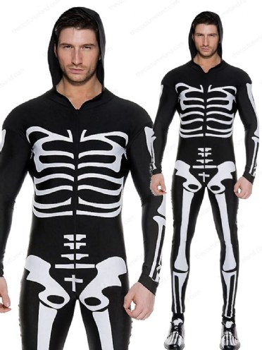 mens skeleton jumpsuit