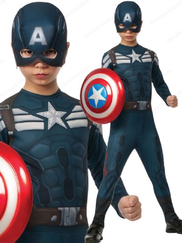 Captain America Winter Soldier Boys Costume Kids Fancy Marvel Superhero Dress Up Ebay